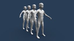 Low Poly Boy Base Mesh