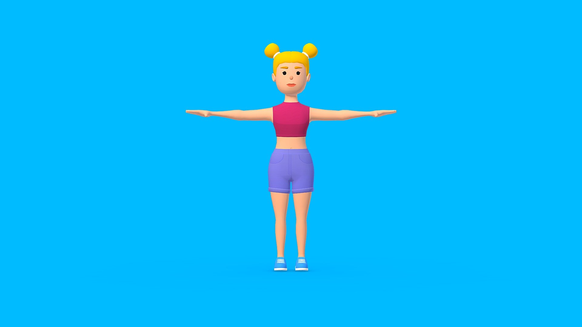 HYPER CASUAL CHARACTER 3d model