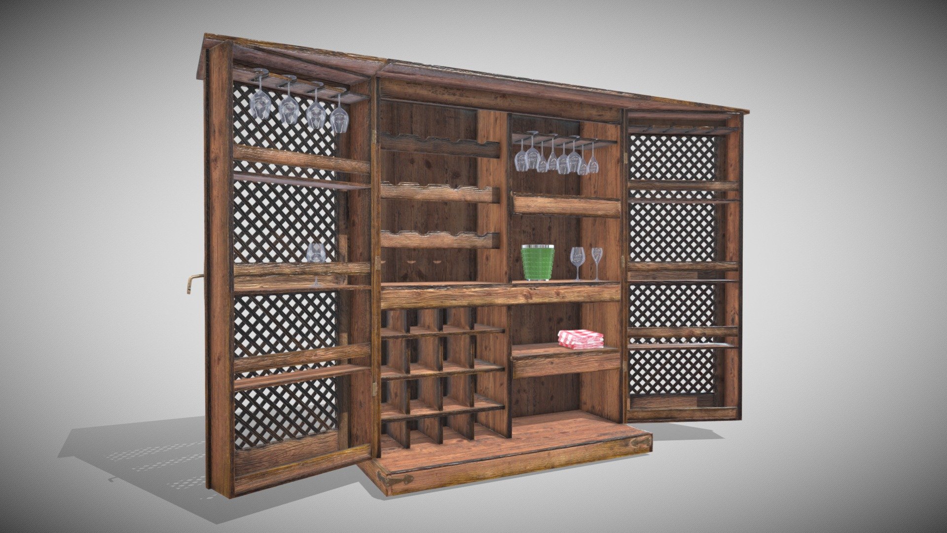 Furniture Mobile Bar 3d model