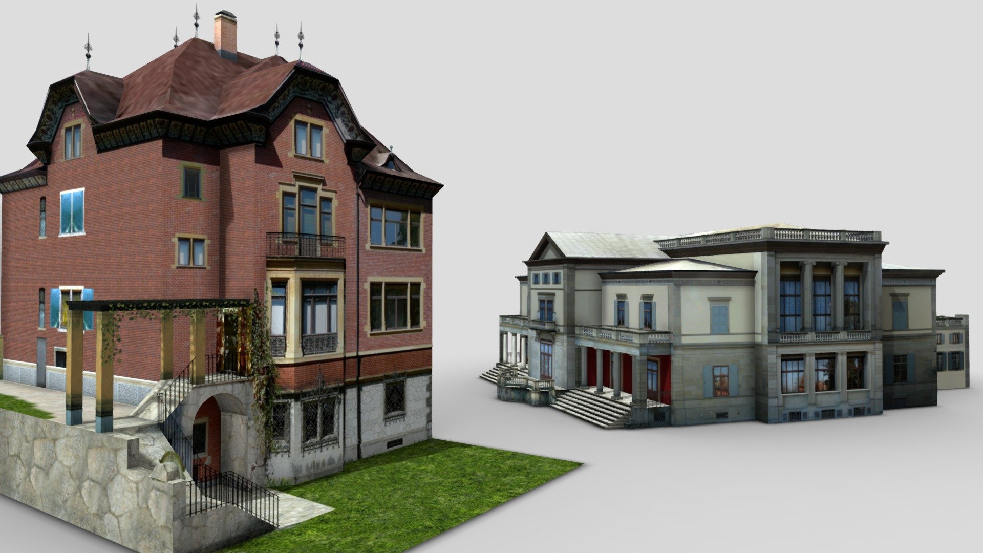 European Buildings Asset Pack 4 3d model