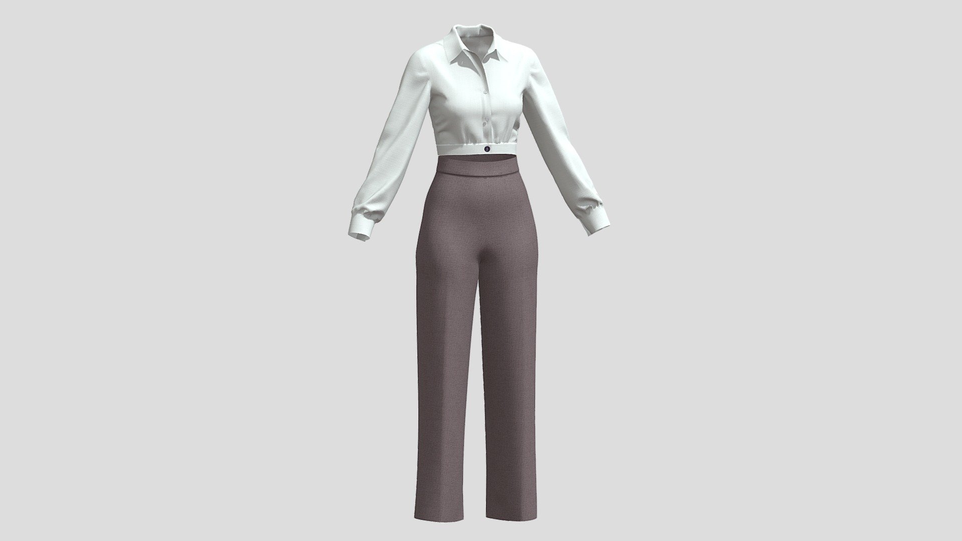 Woman Outfit 02 PBR 3d model