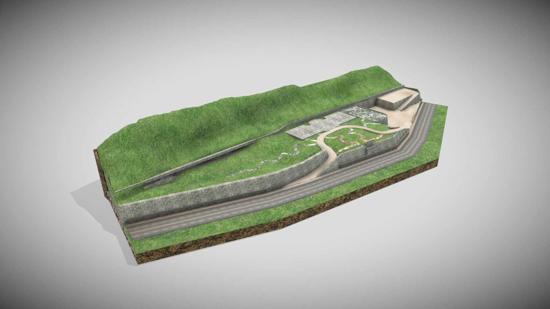 Terrain Main 3d model