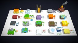 Low Poly Exteriors Worlds Islands Pack