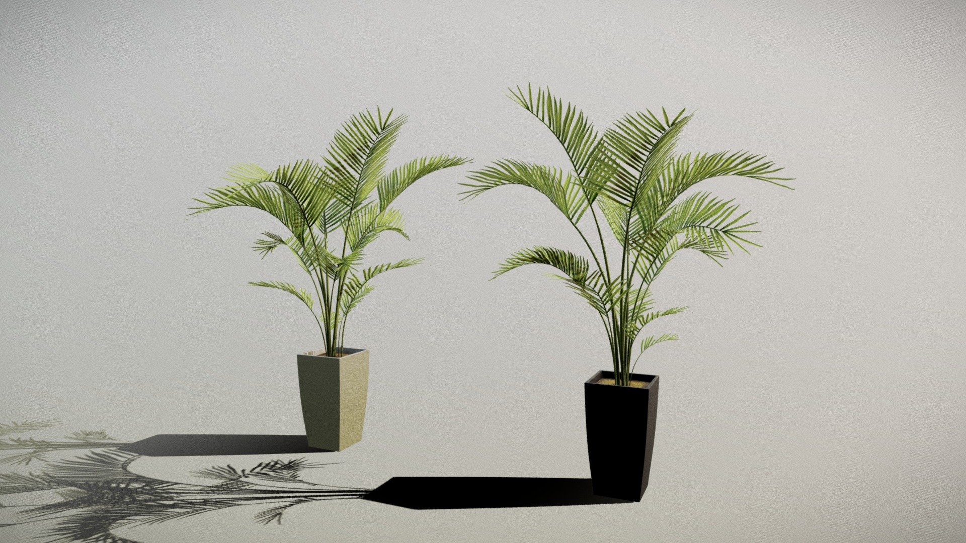 Pot (Palm) 3d model