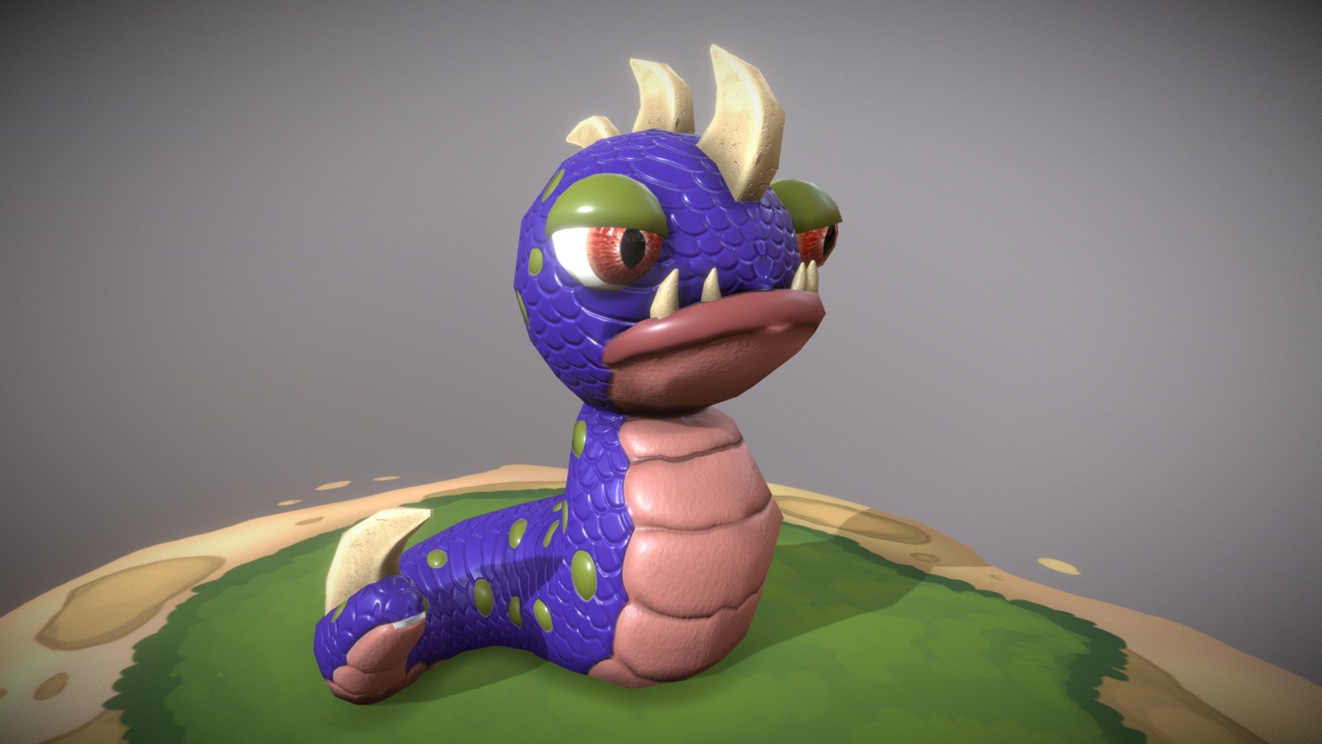 Worm Virus 3d model