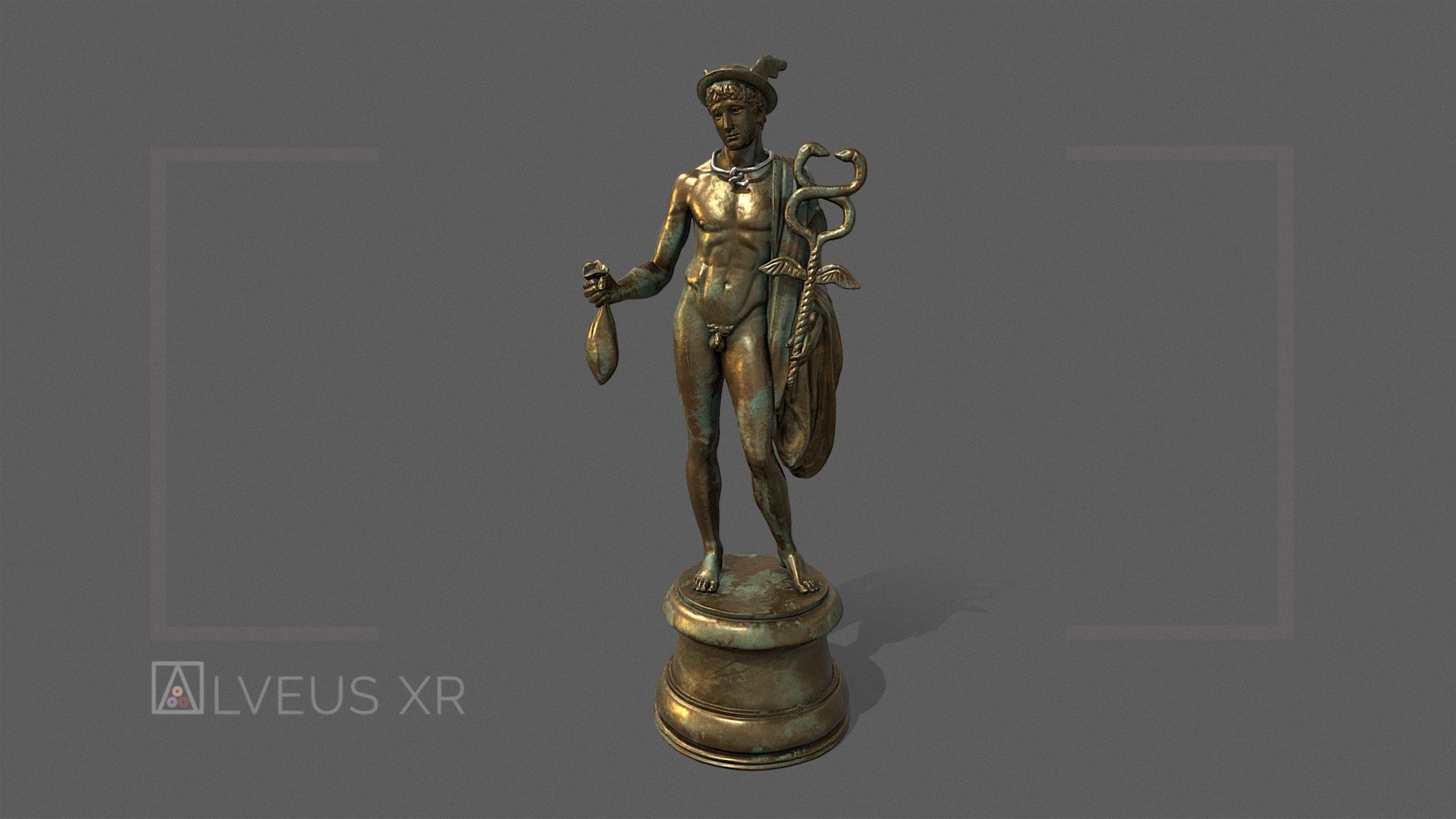 Estatuilla dios Mercurio | Statuette god Mercury 3d model