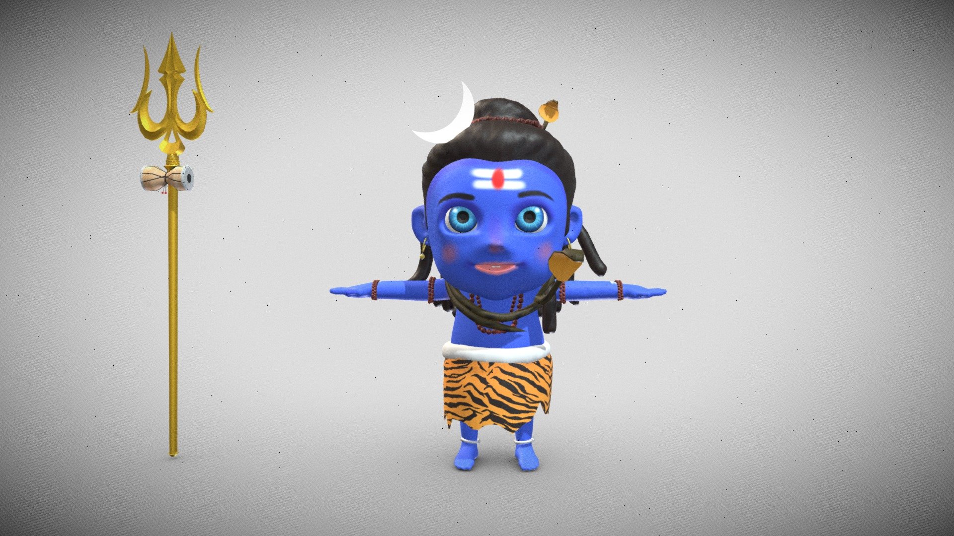 shiv 3d cute cartoon model 3d model