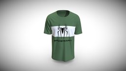 Spiderman Printed Basic Tee Design