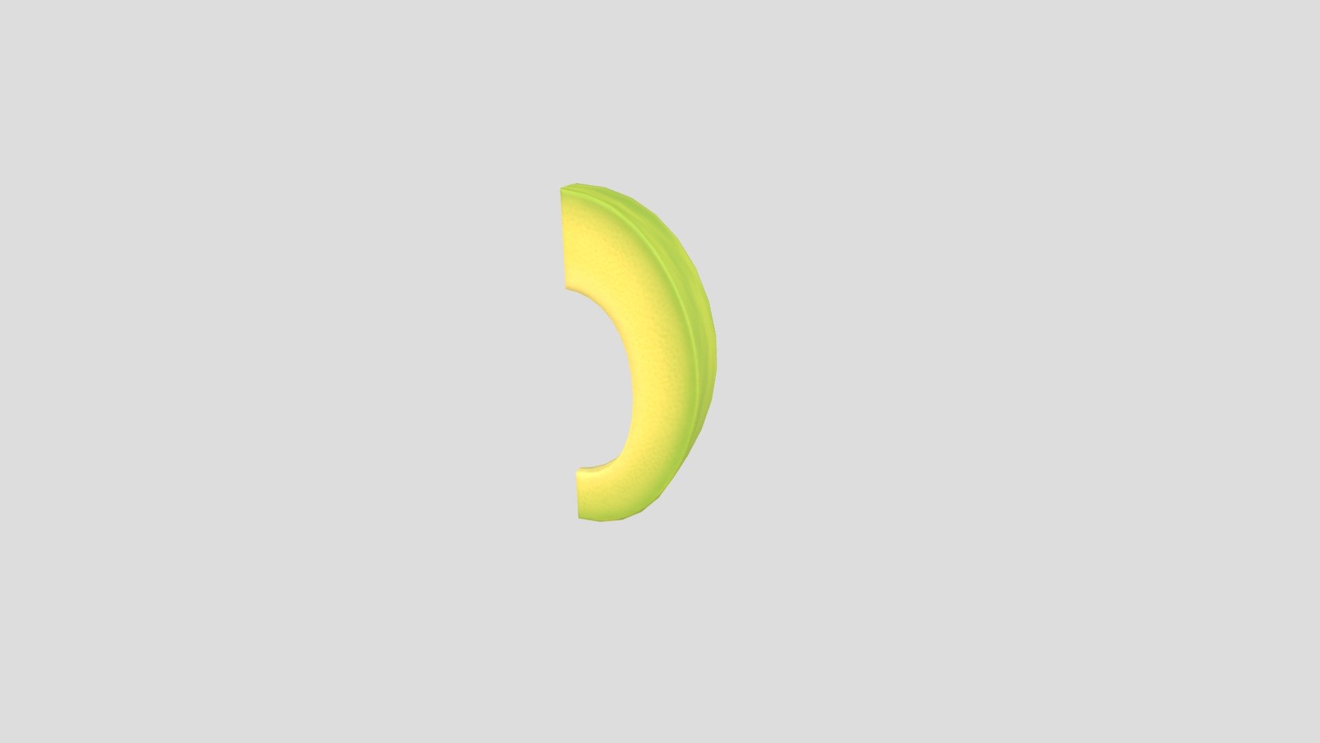 Avocado Slice 3d model