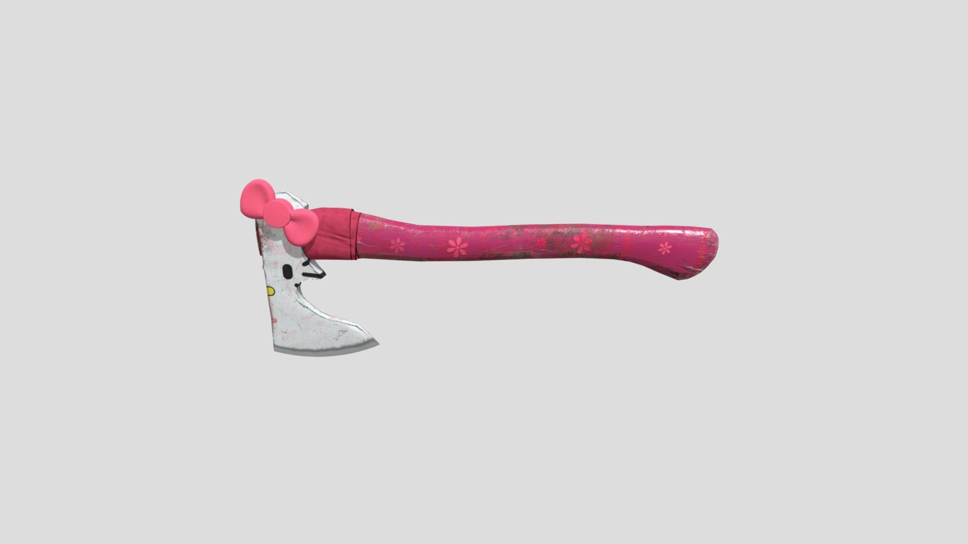 Hello_Kitty_Ax 3d model