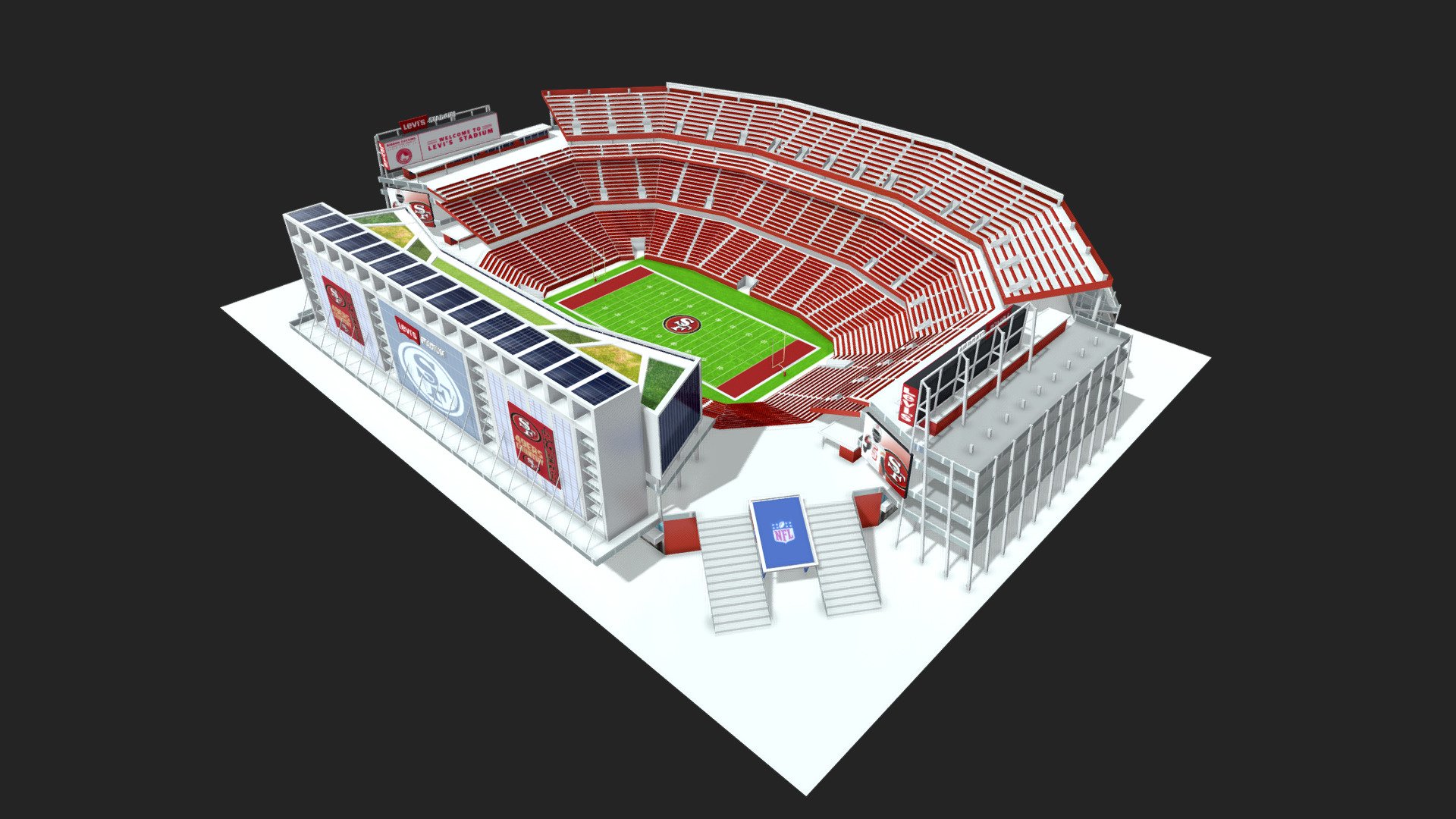 Levis Stadium 3D Model 3d model