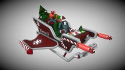 Xmas Robo Santa Sleigh