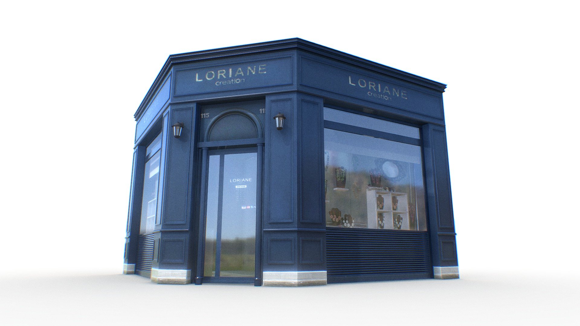 Store Facade 006 3d model