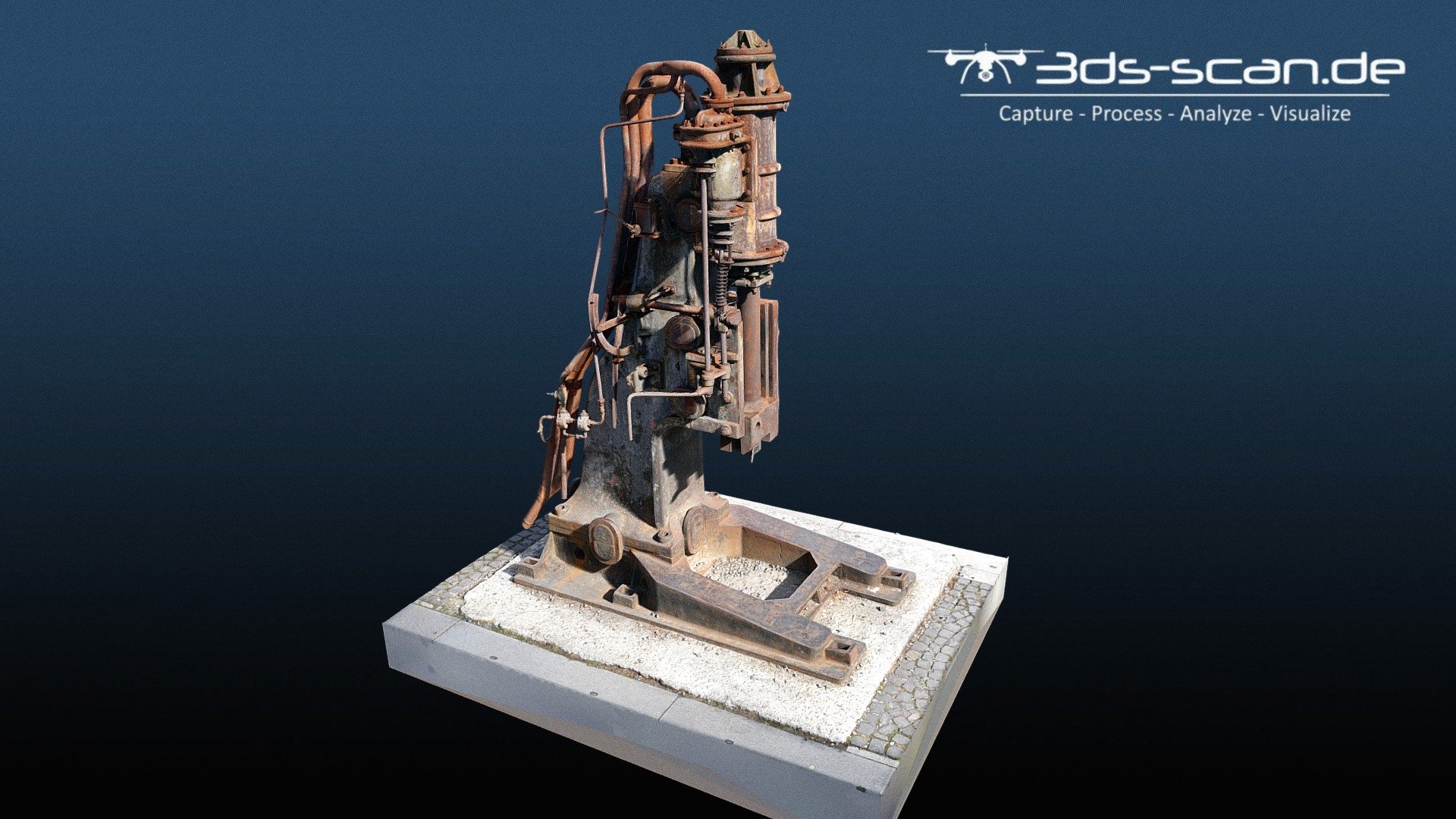 Dampfhammer, Zeche Zollverein in Essen/Germany 3d model