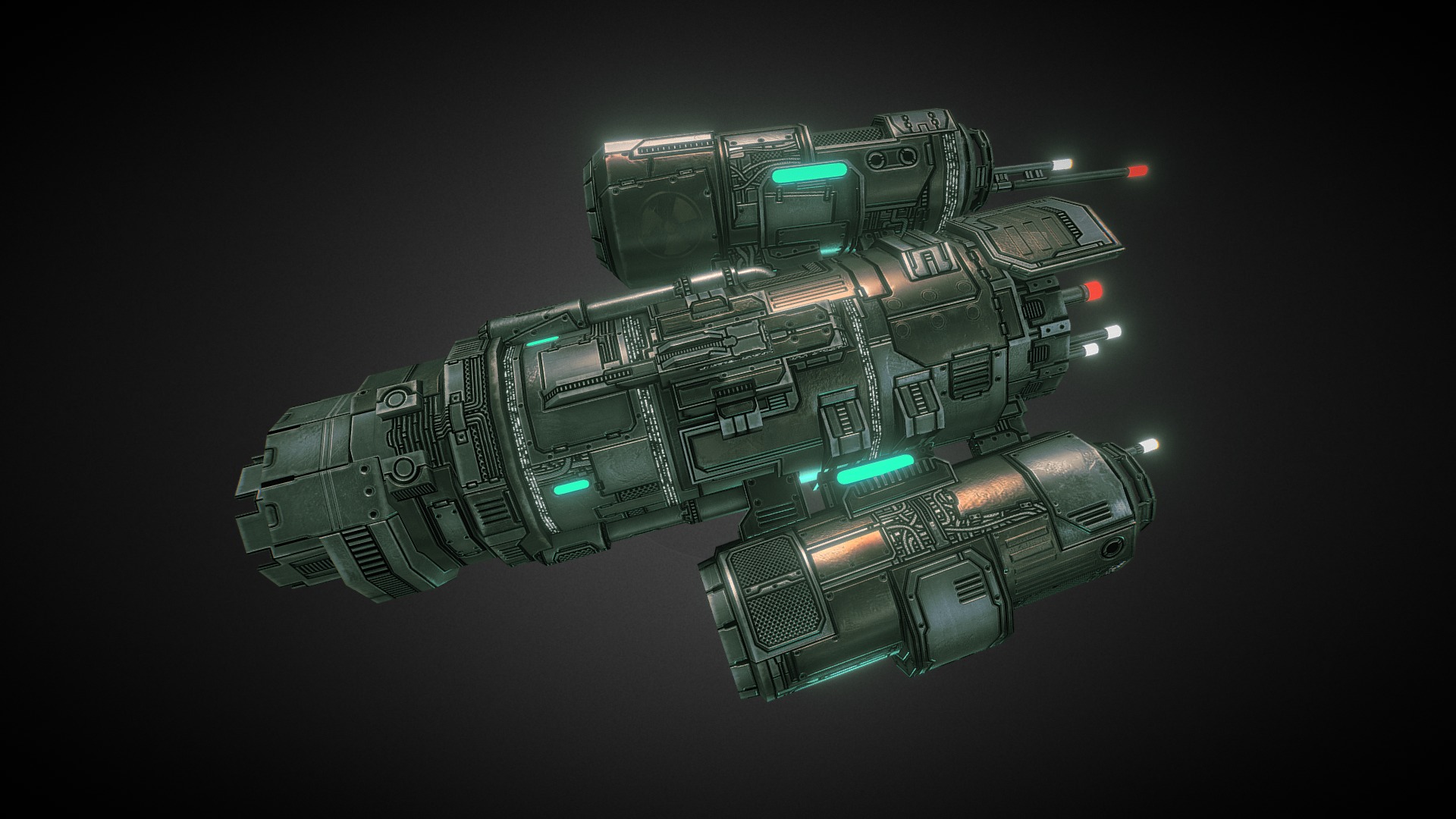 Starfall Tactics — Faust Deprived battlecruiser 3d model