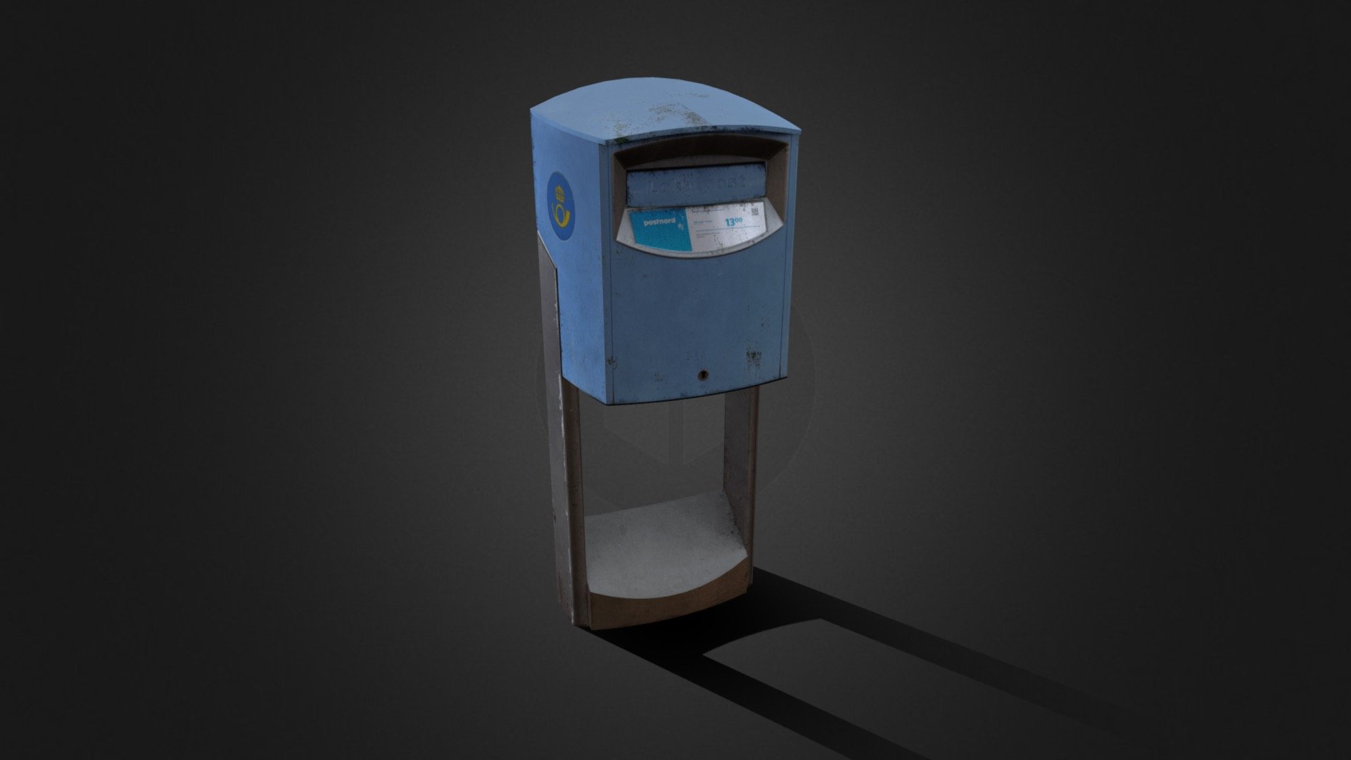 swedish postbox 3d model