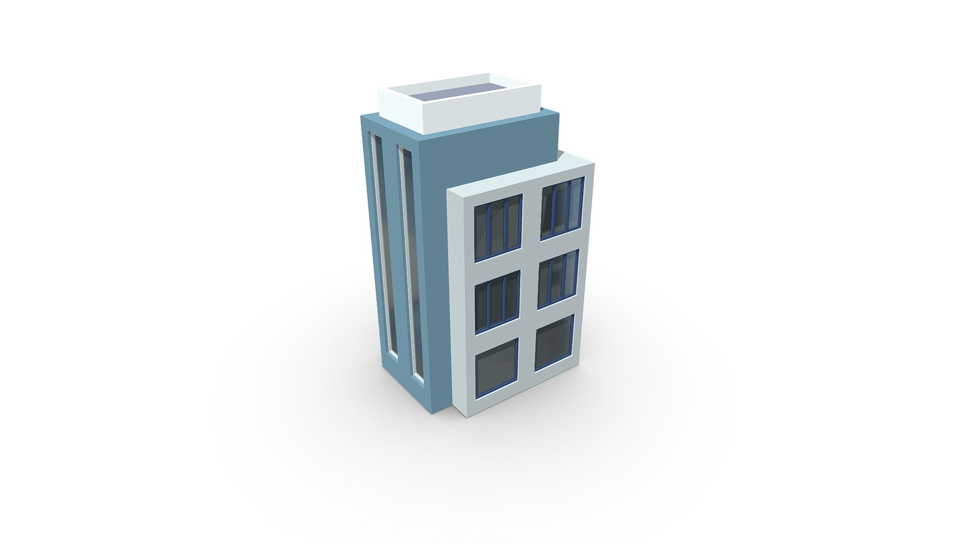 Office Building (Low Poly) 3d model