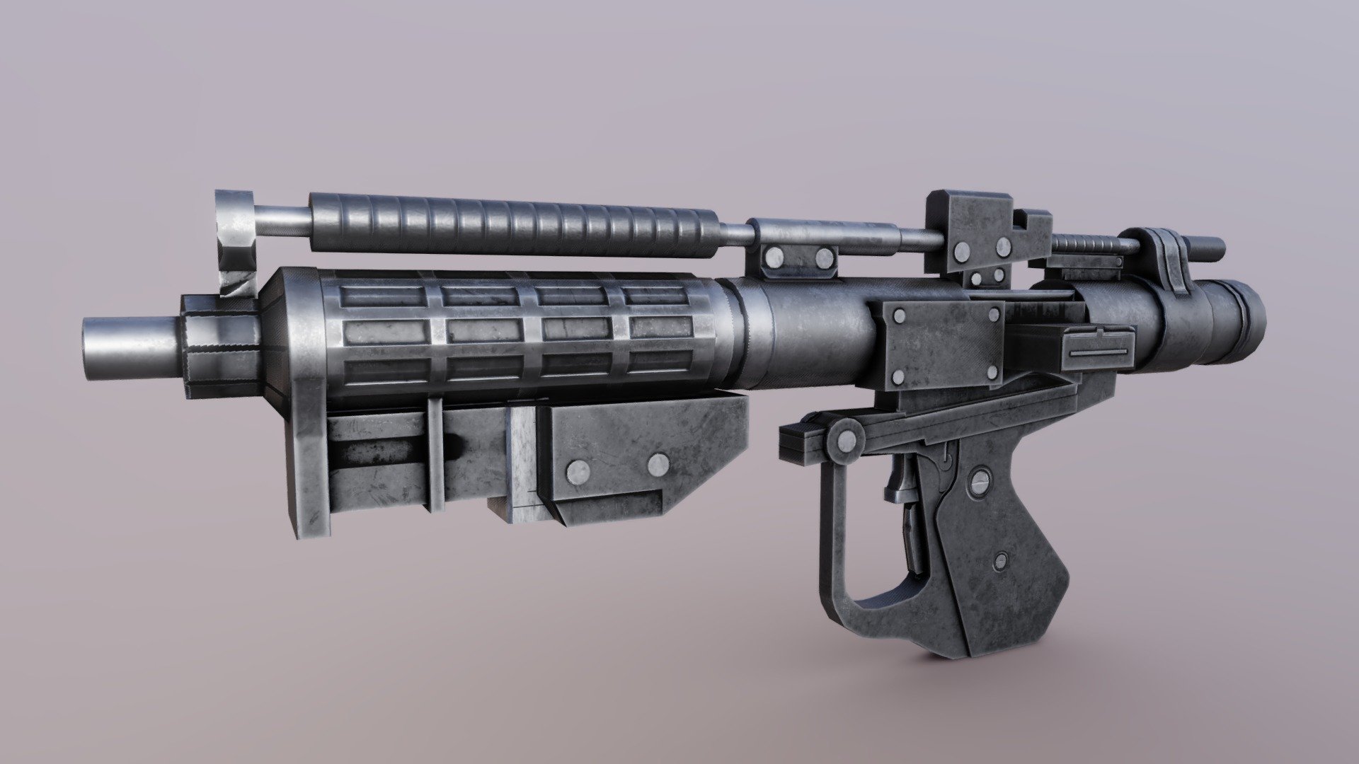 E-5 Blaster Rifle 3d model