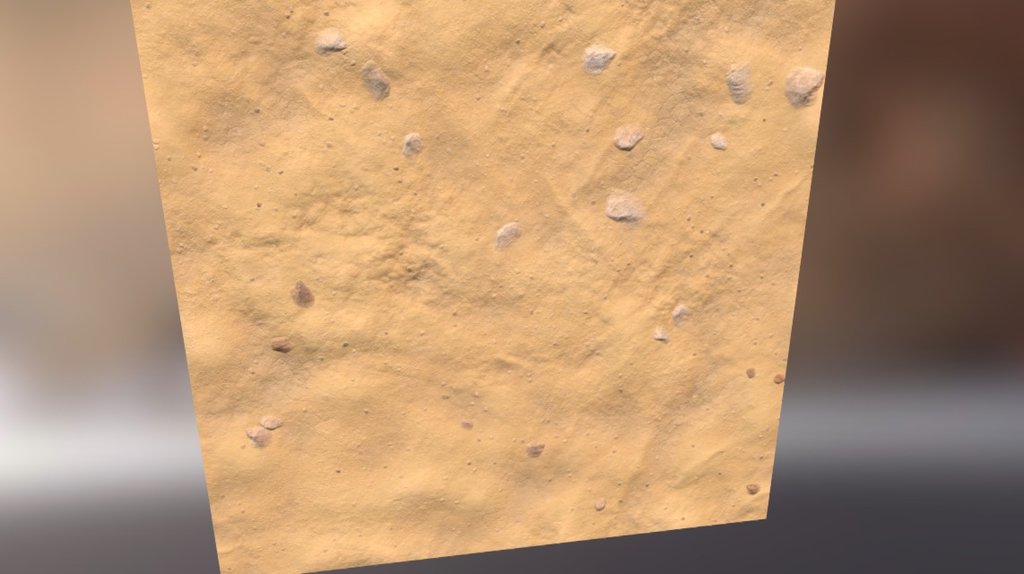 Rocks in sand 3d model