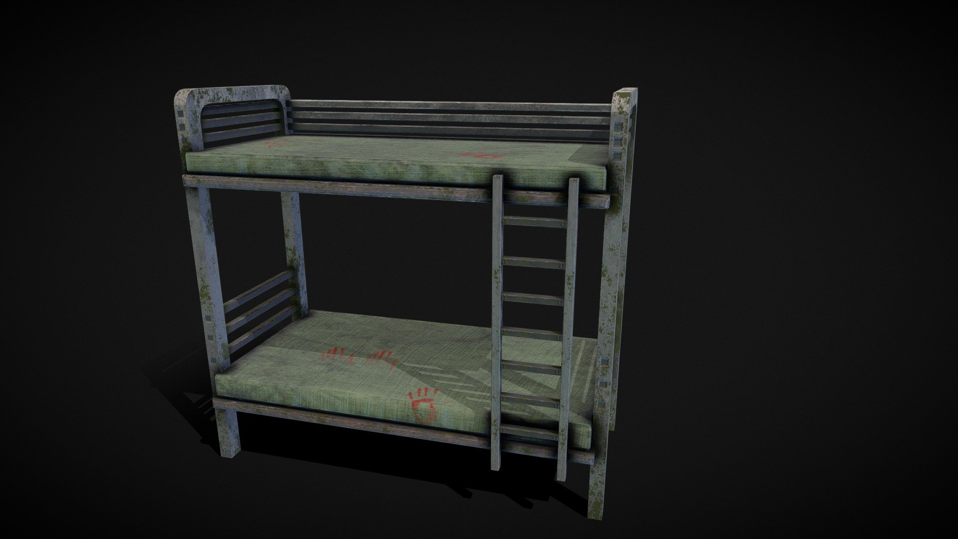 bunk bed 3d model