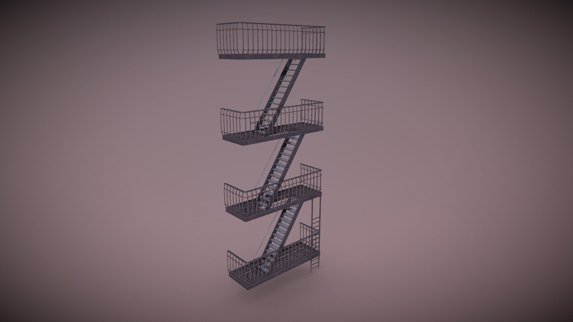 Fire Escape 3d model