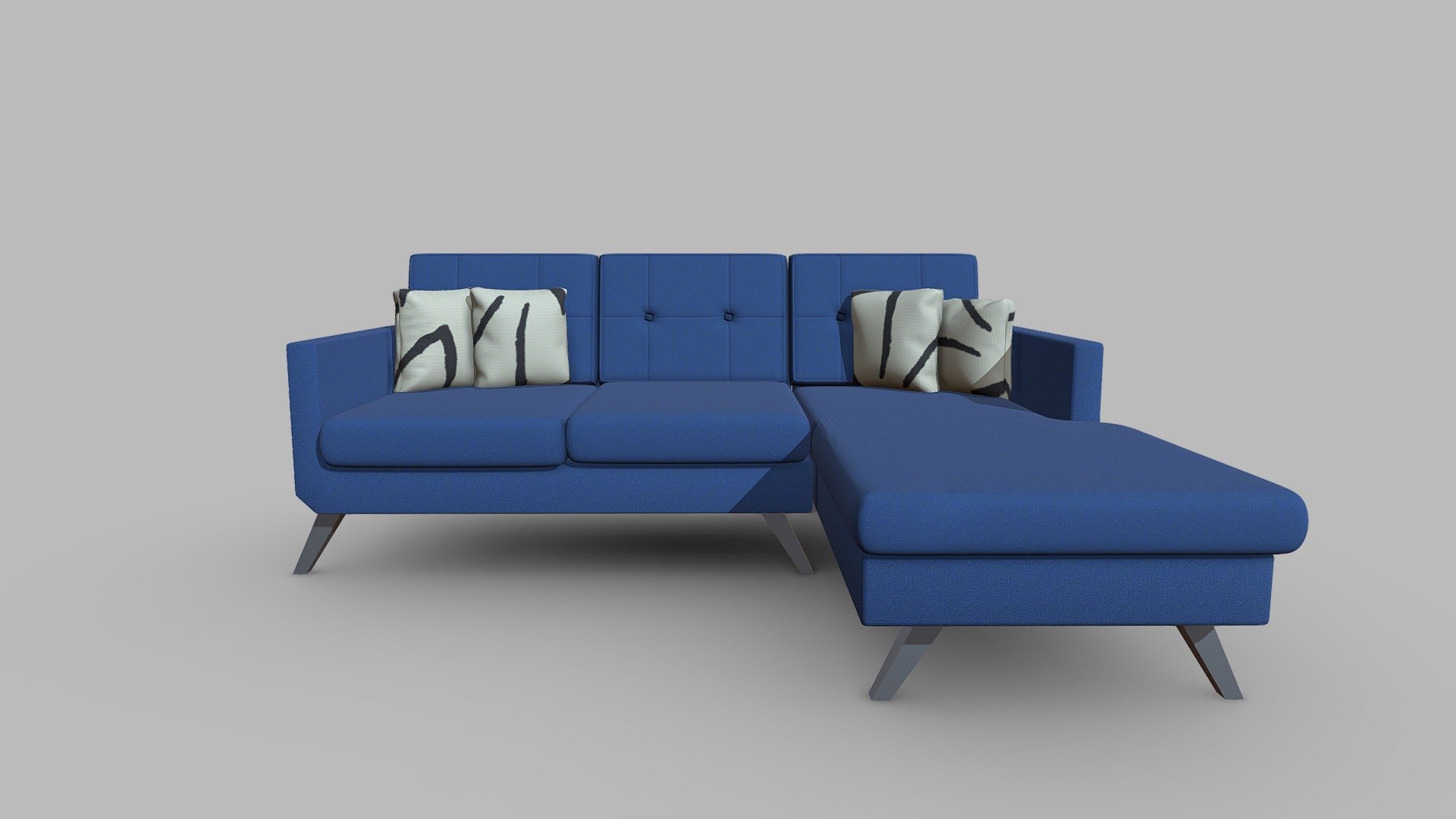 Couch Conrad 3 seater 3d model