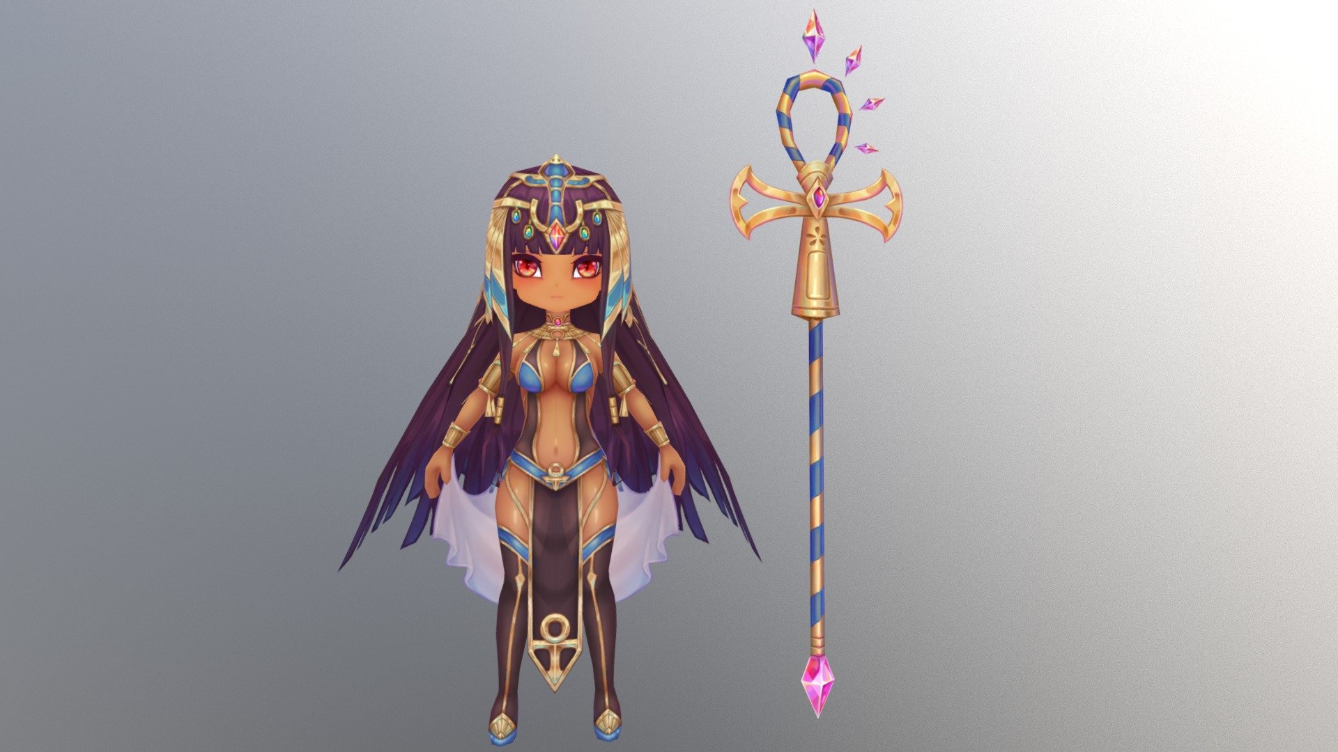 egypt-girl 3d model