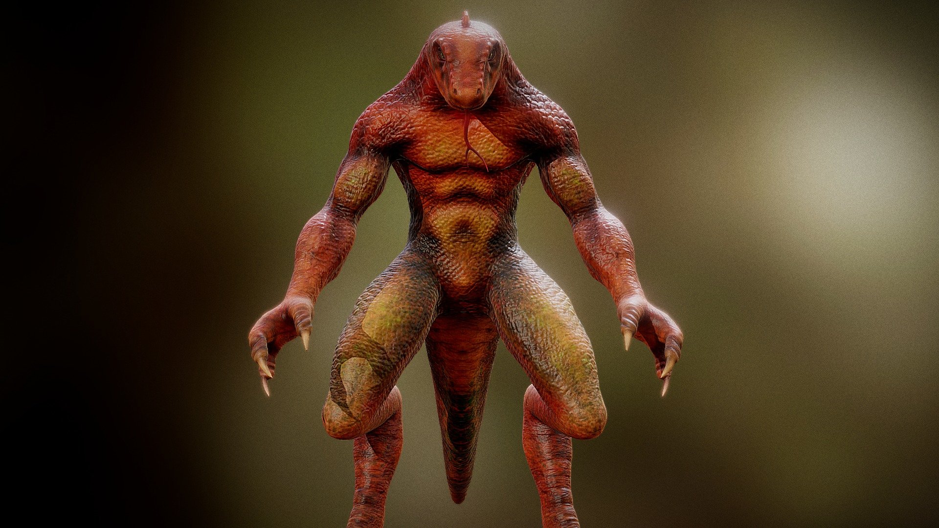 Metal Lizard Militia m/ 3d model