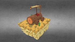 Wood car Voxel