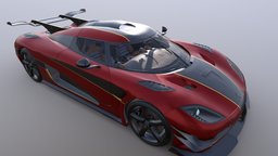 Koenigsegg One1 low poly