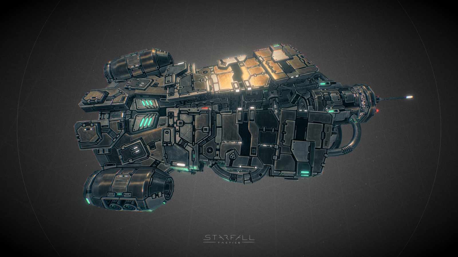 Starfall Tactics — Salem Deprived battleship 3d model