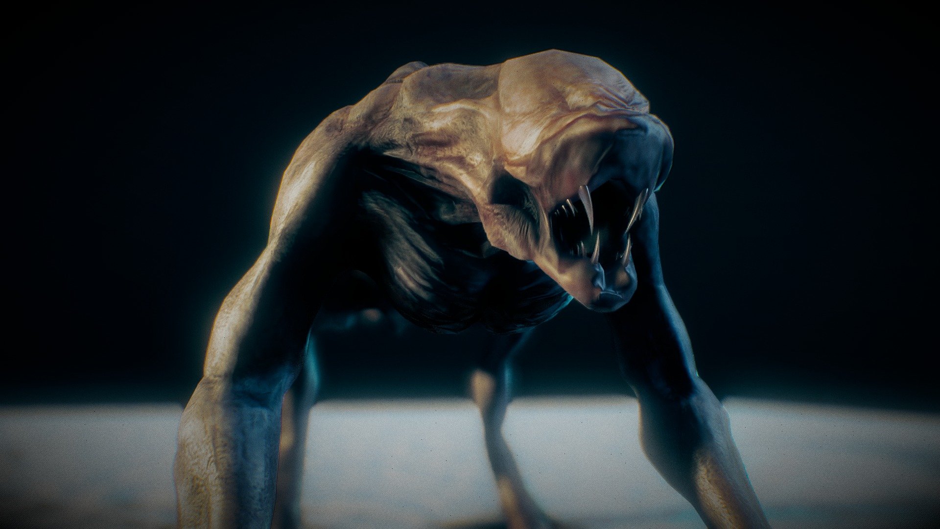 The vampire alien creature 3d model