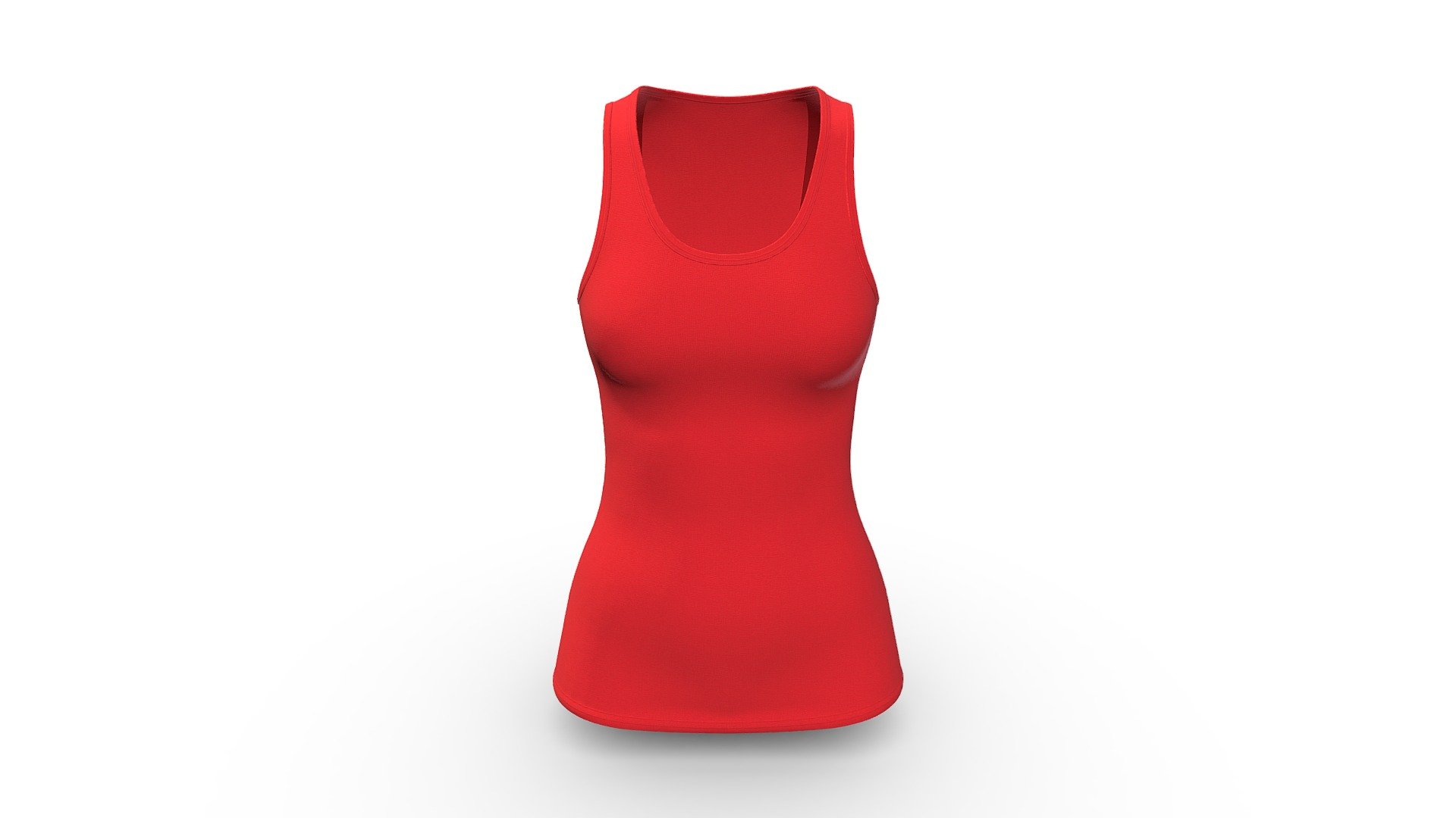 Women Sport Top Women Workout Tank Top 3d model