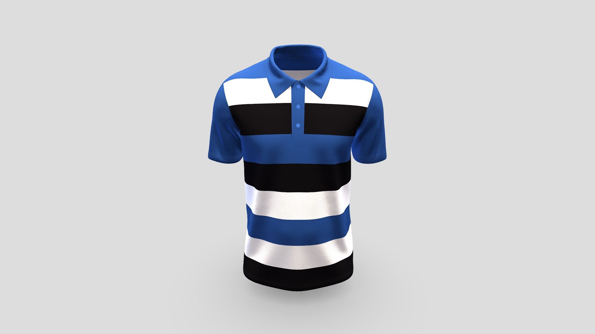 Men Basic Polo Design 3d model