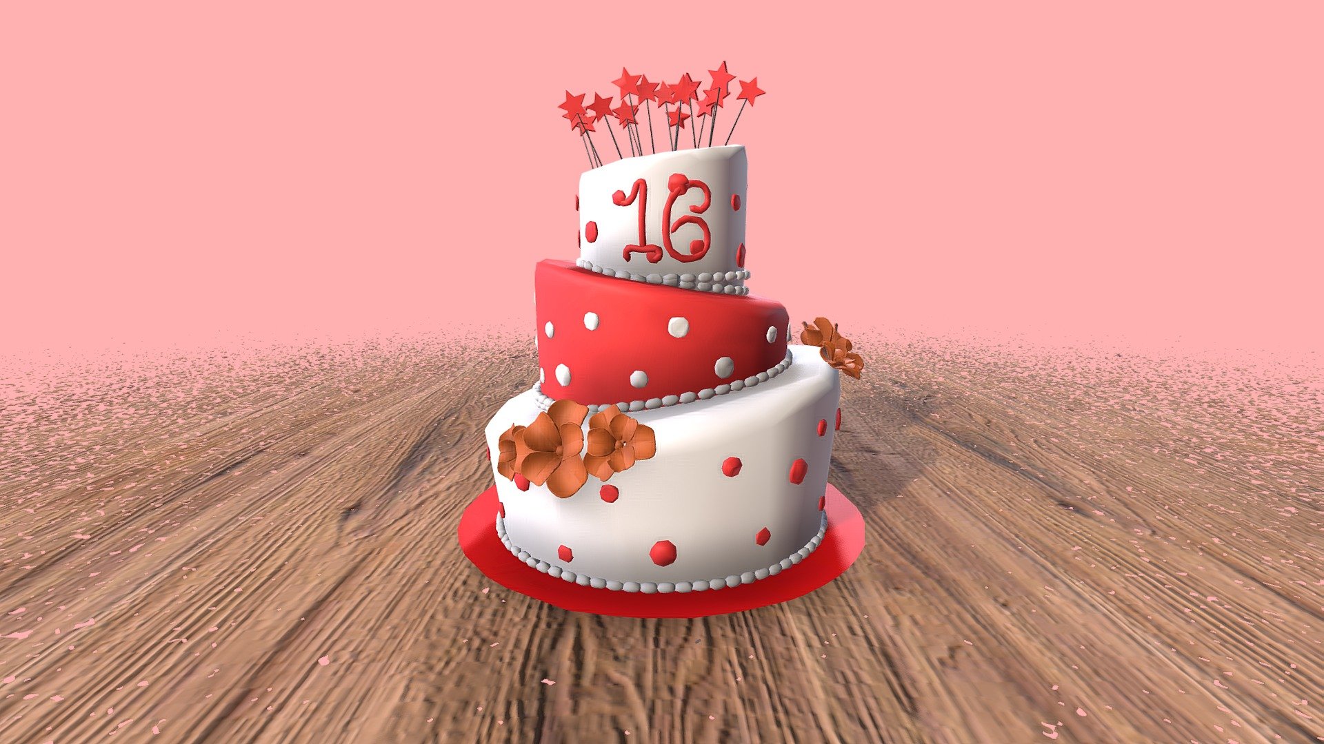 Birthday Cake 3d model