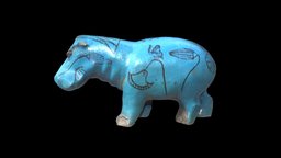 Faience Hippopotamus, Egypt