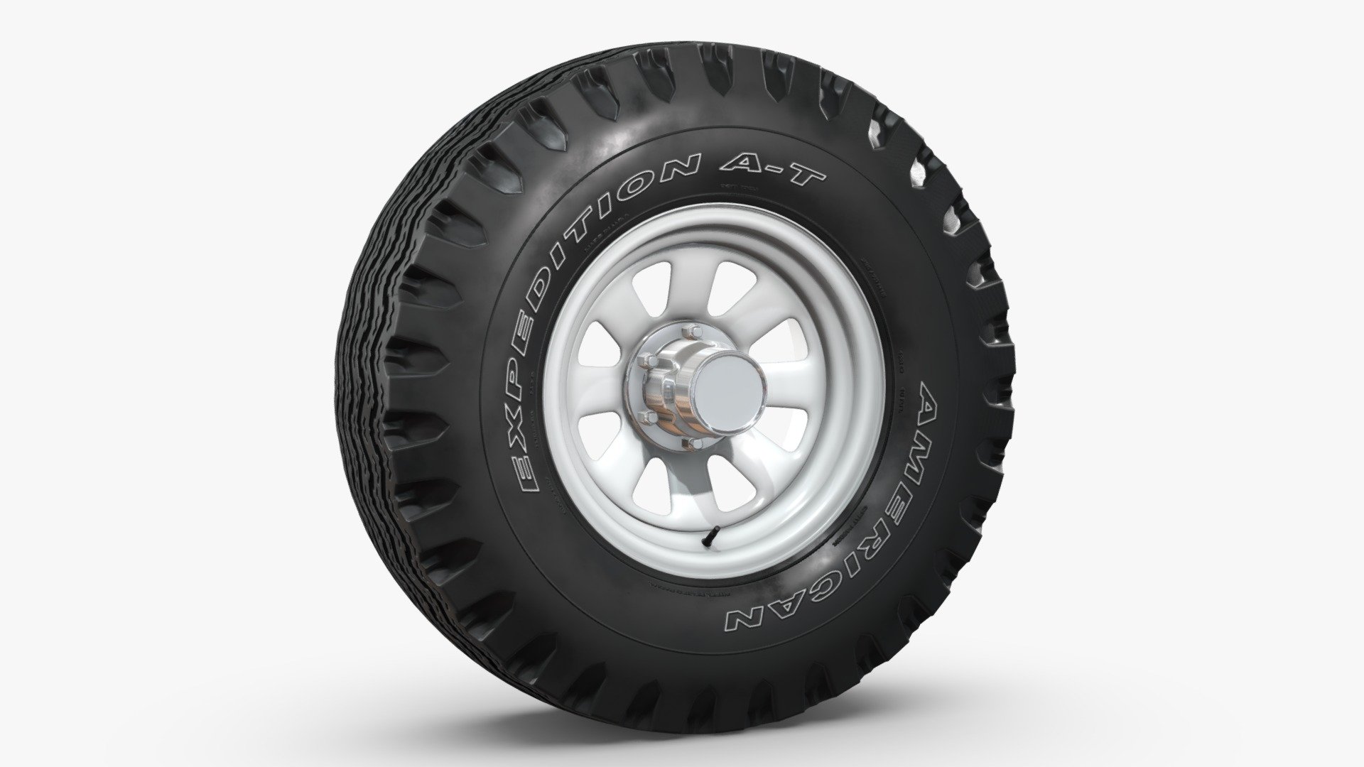 OFF ROAD WHEEL AND TIRE 12 3d model