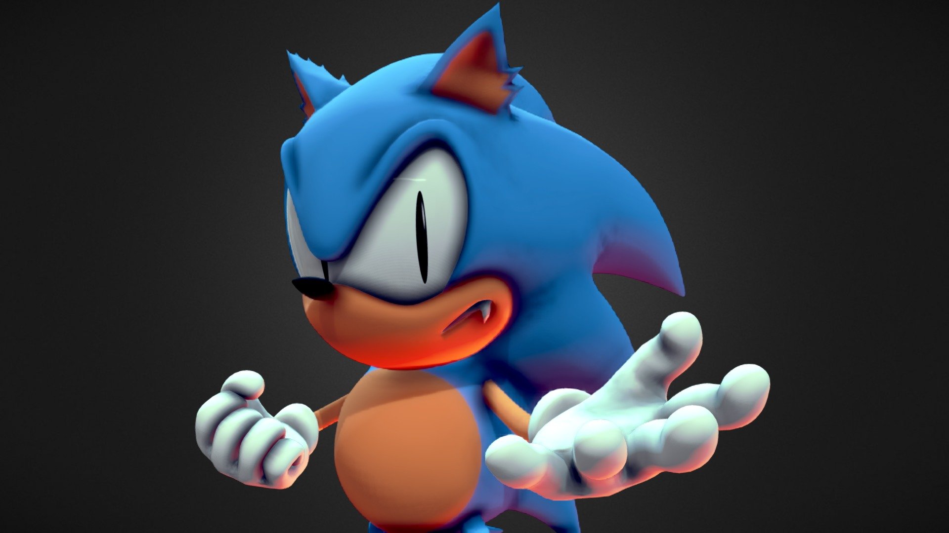 Extra life sonic 3d model