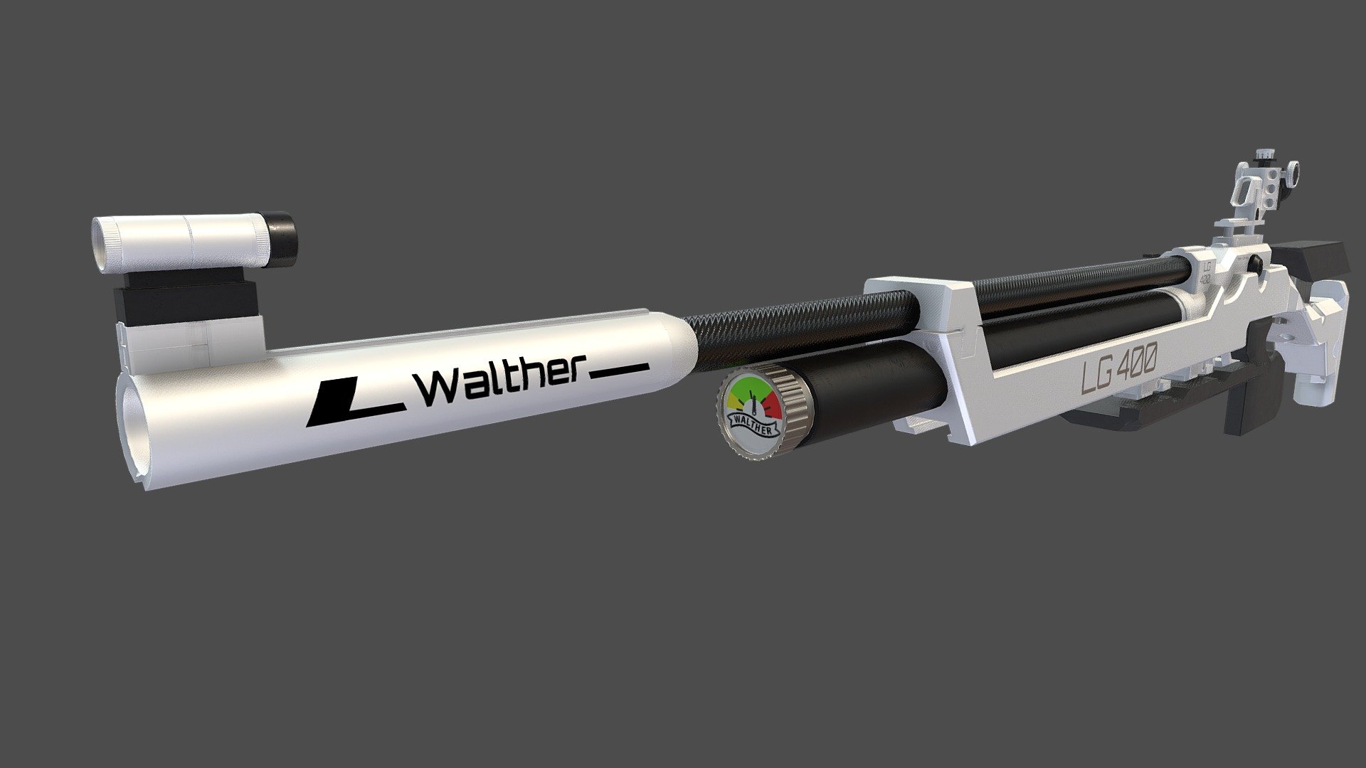 Walther LG-400 Alutec 3d model