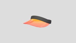 Orange Visor Cap