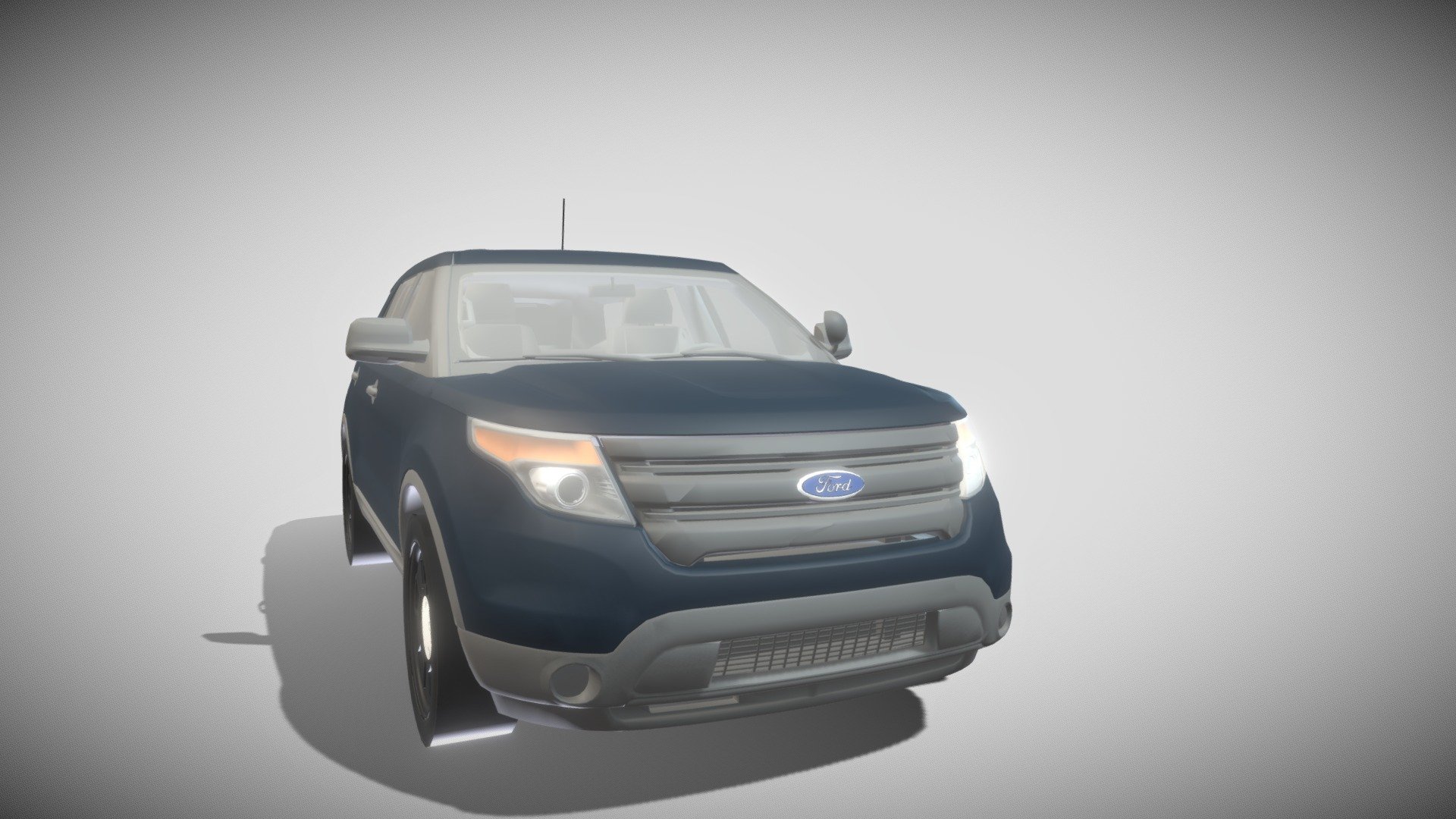 2014 Ford Explorer(FPIU) 3d model