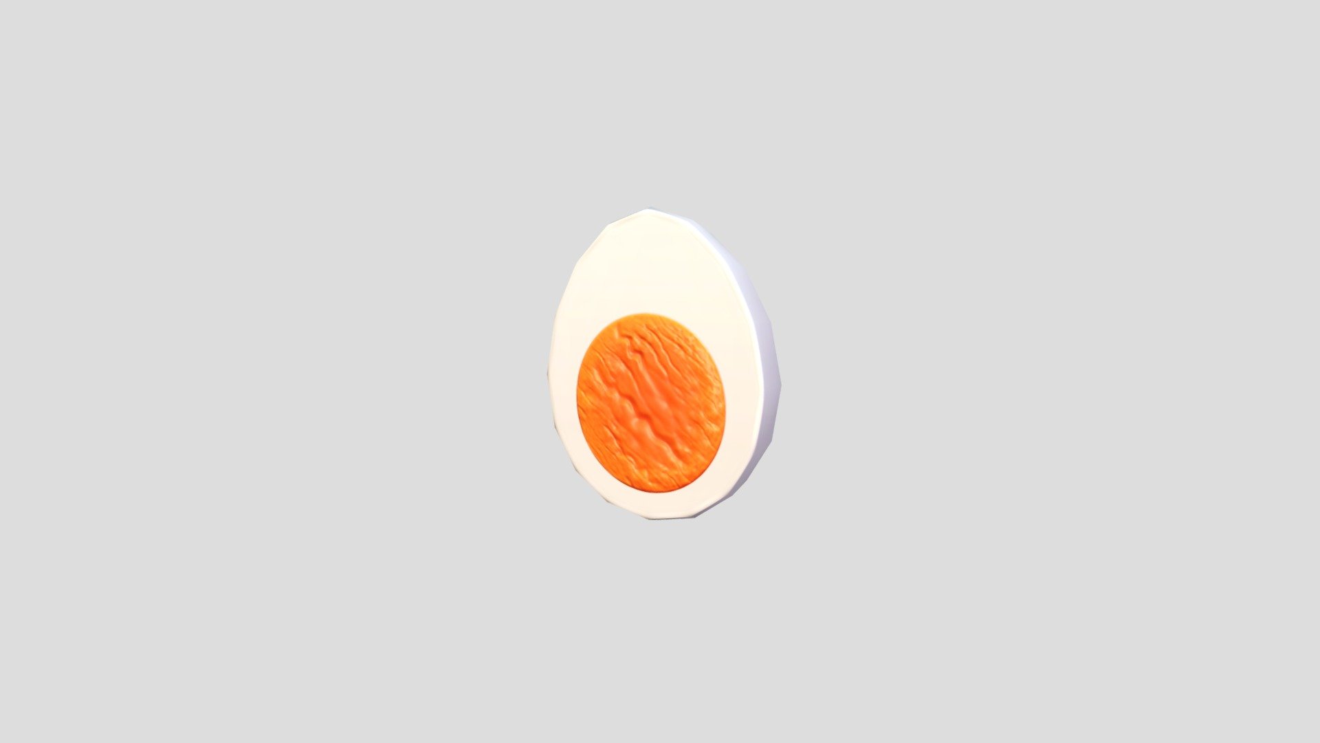 Half Boiled Egg 3d model