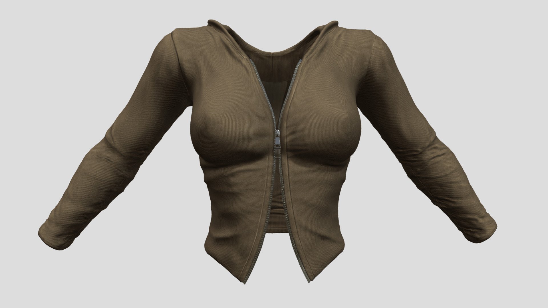 Womens Hooded Top 3d model