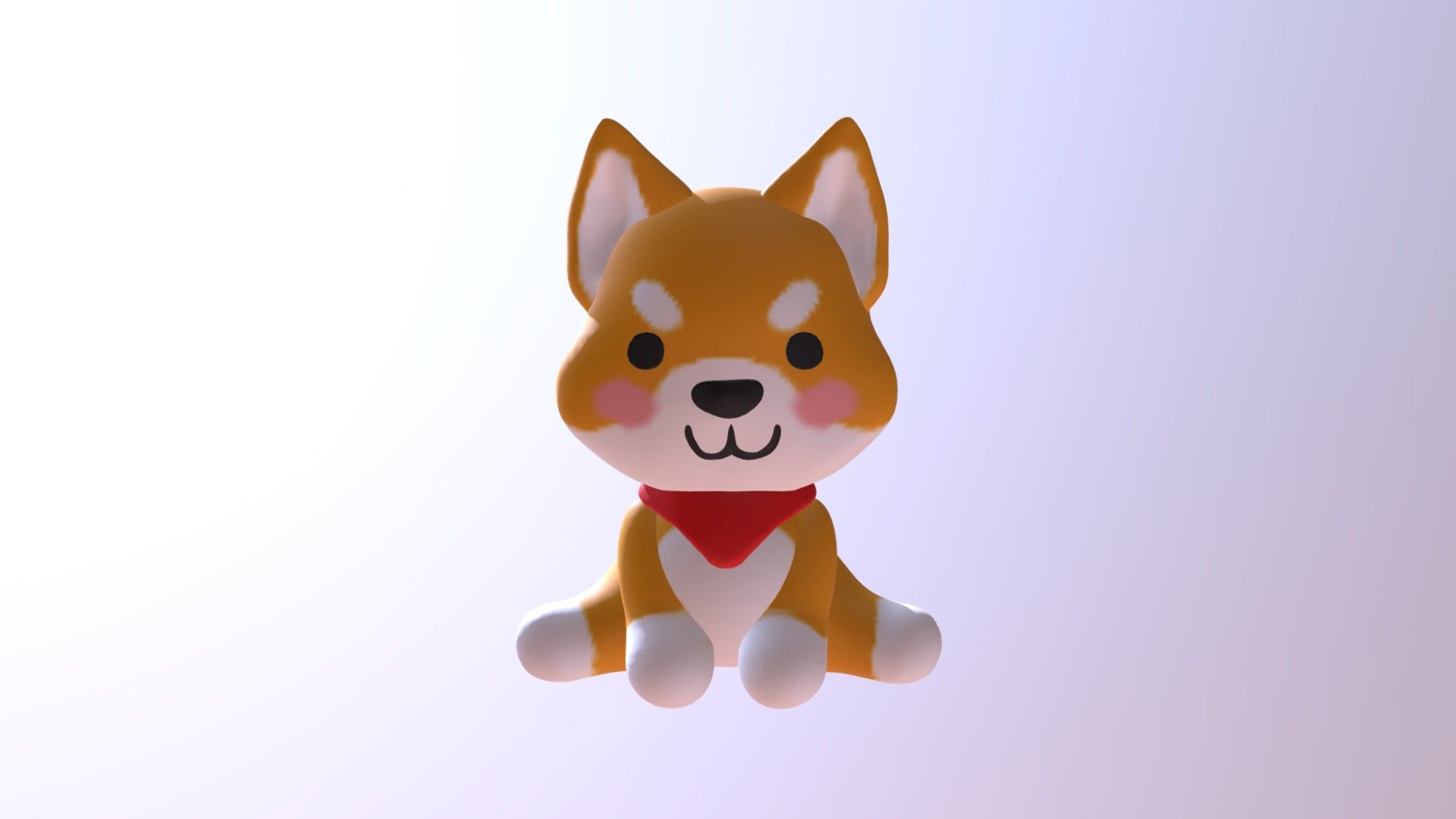 Shiba Inu Dog 3d model