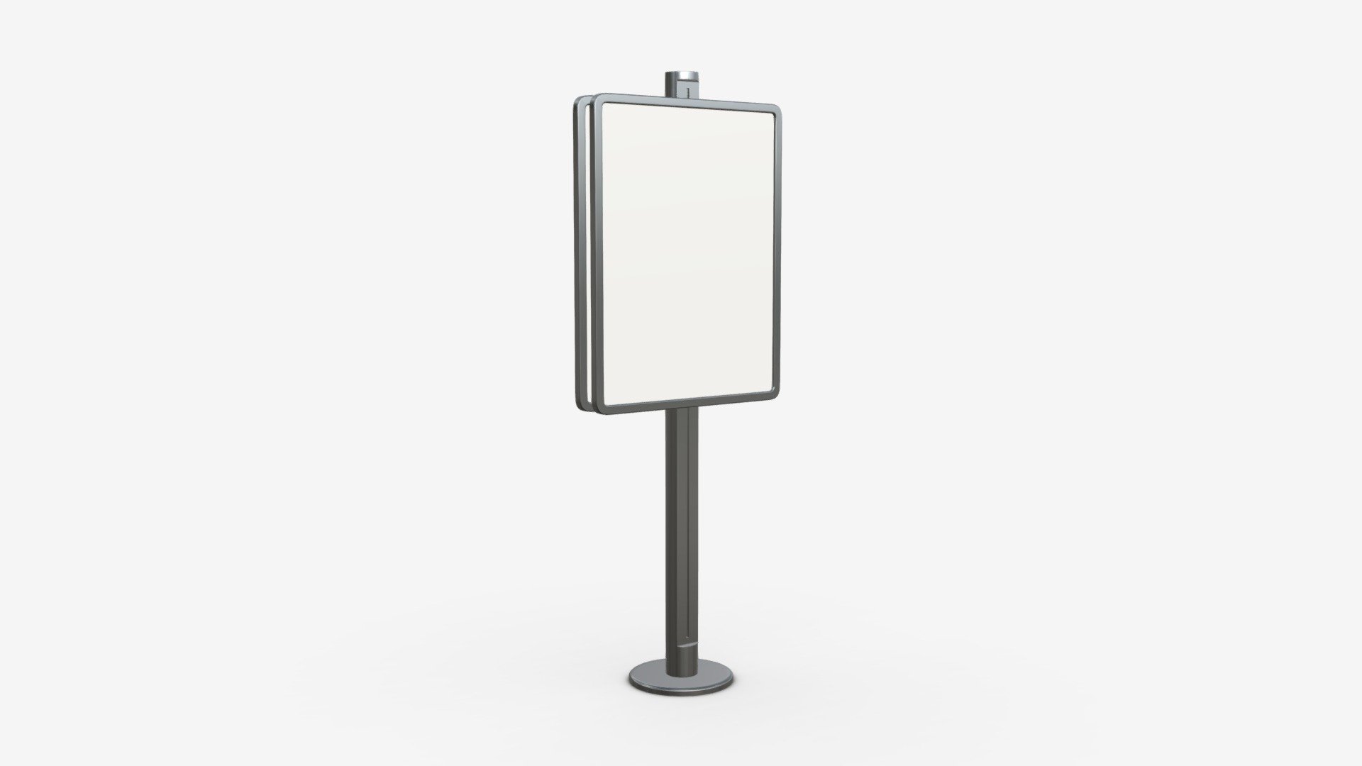 Advertising display stand mockup 01 3d model