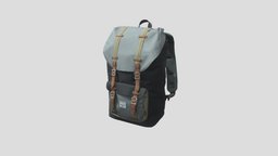 Denim camouflage backpack