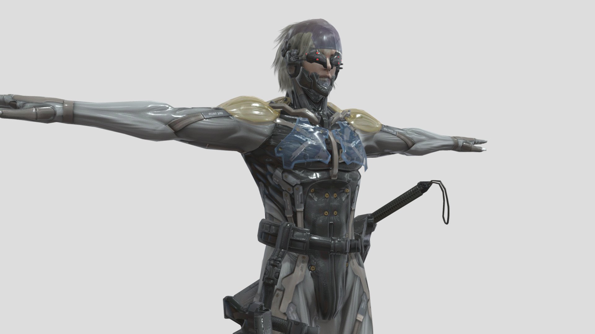 metal gear solid 4 raiden 3d model