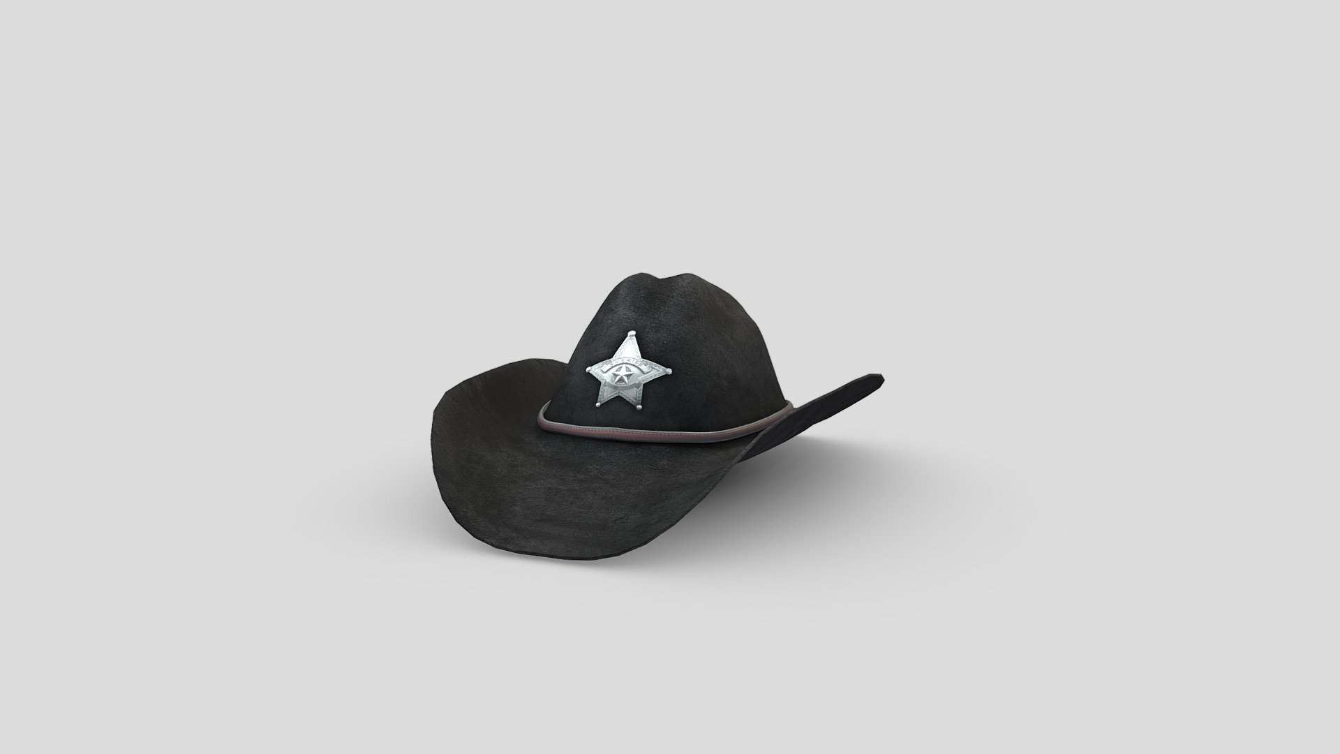 Western Sheriff Hat 3d model