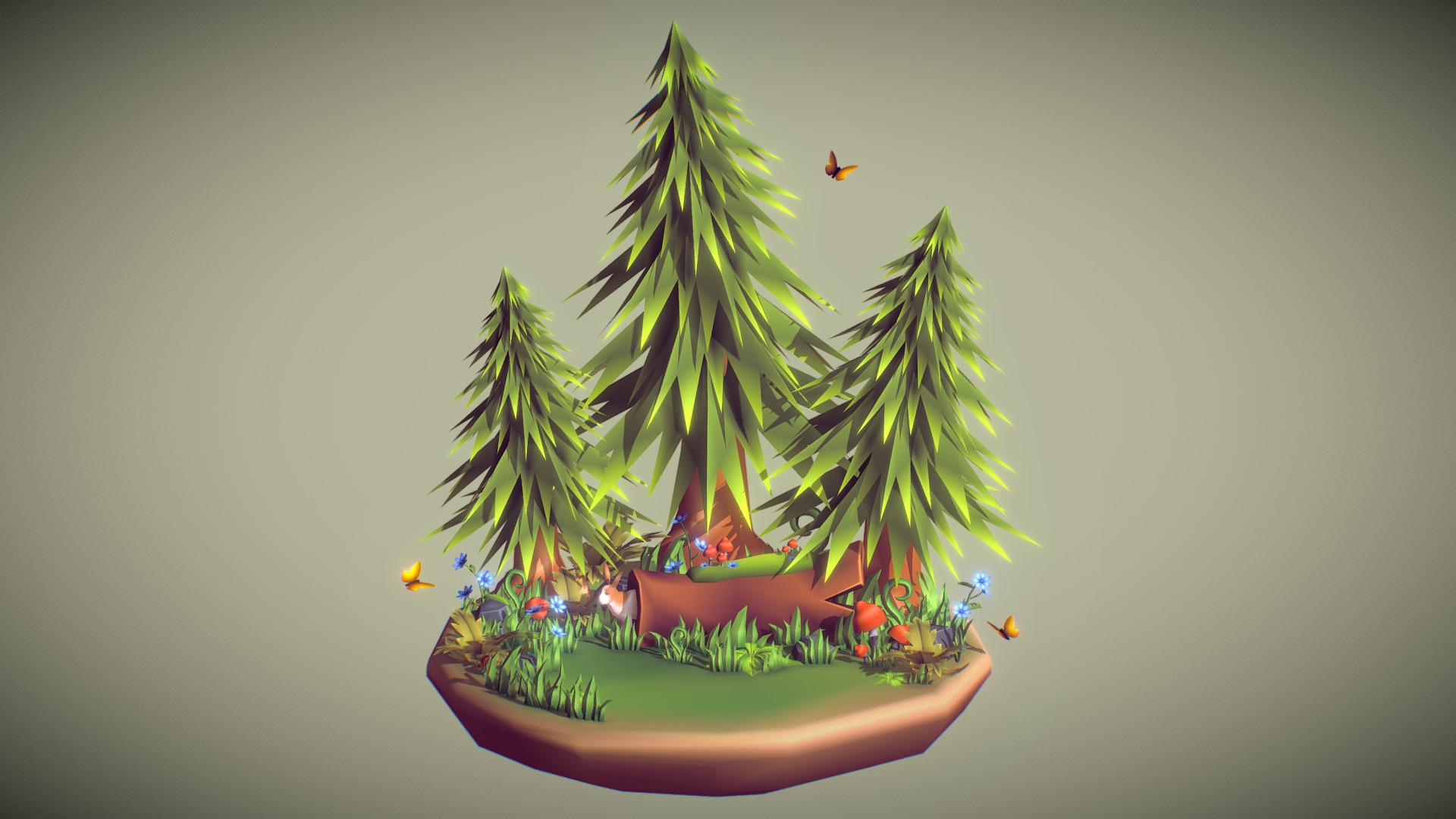 Vertex Forest 3d model