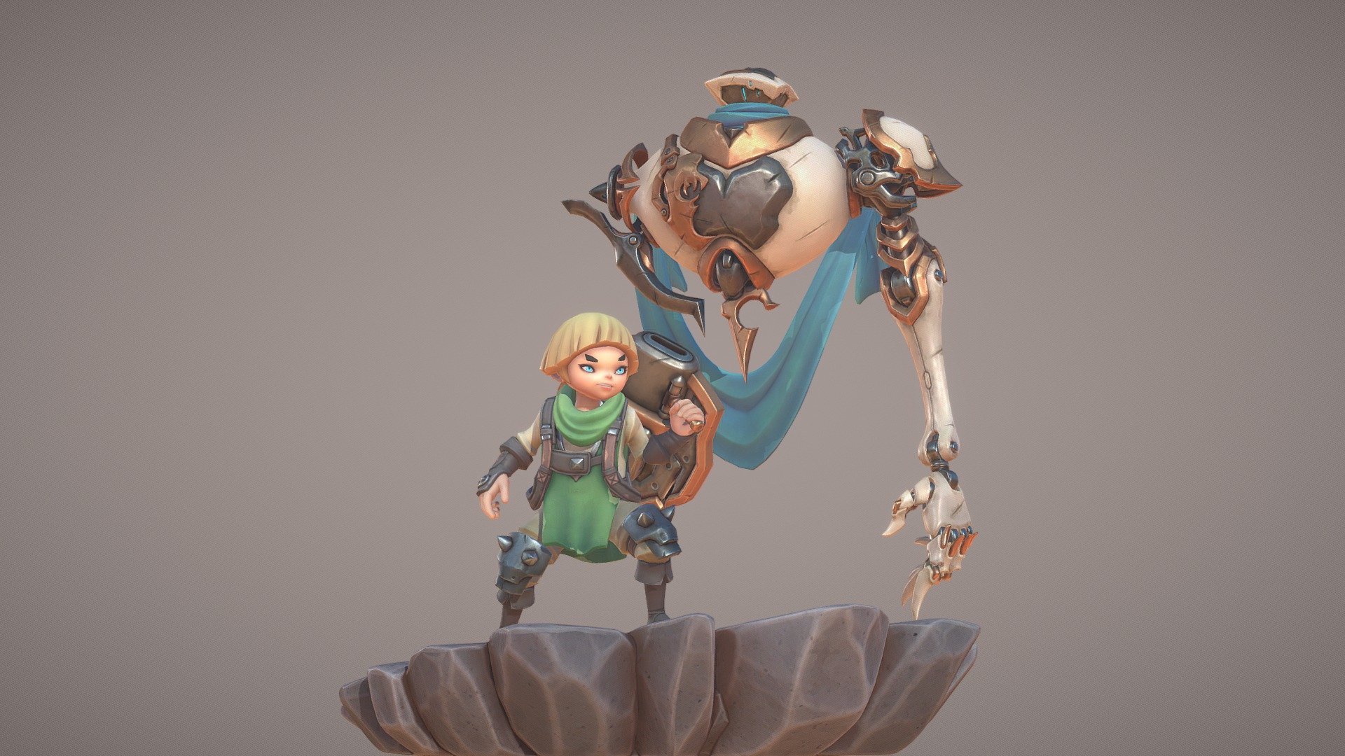 The Gilded Knight 3d model